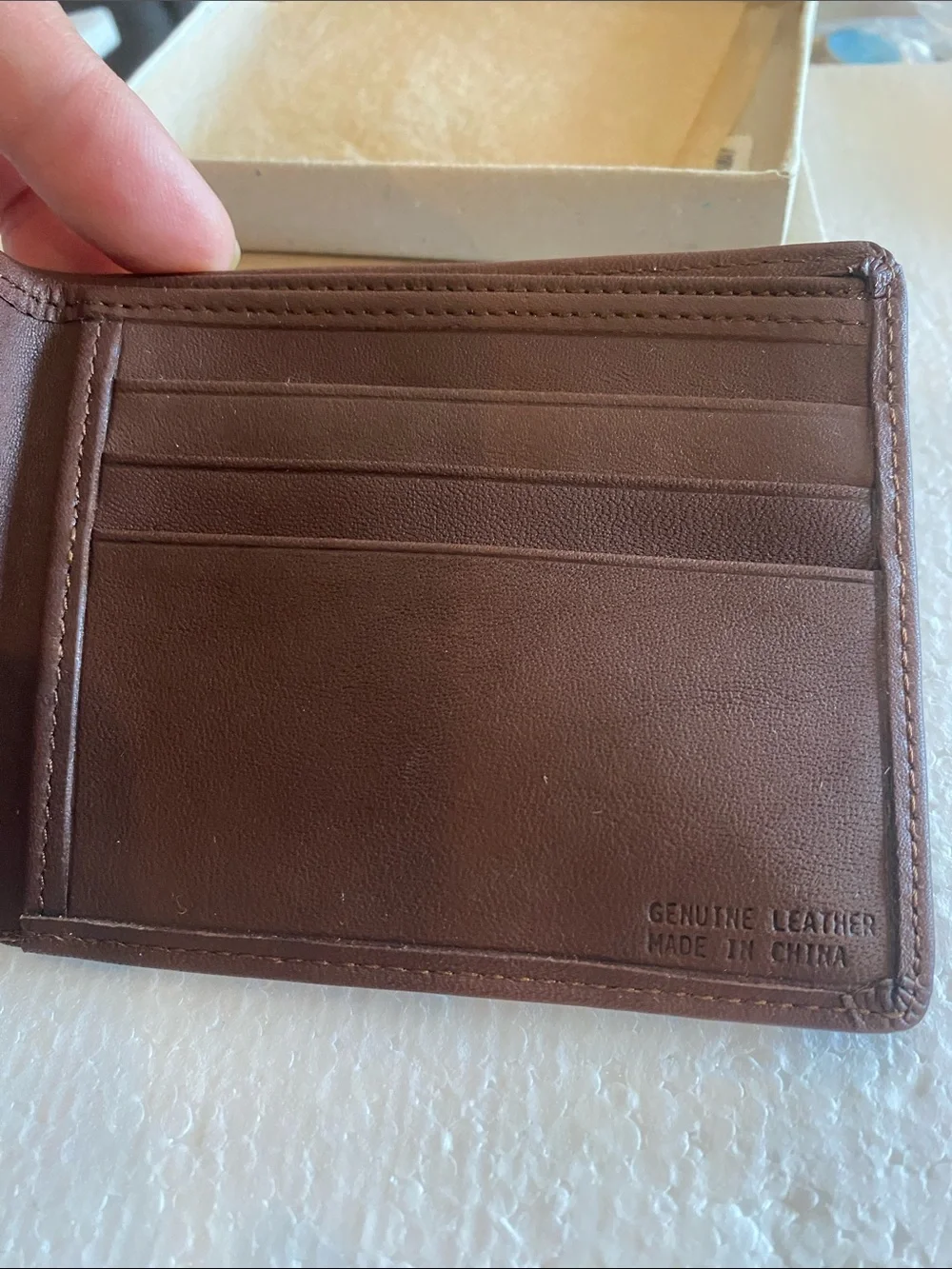 Marlboro Country Store Men's Brown Leather Bi-Fold Wallet